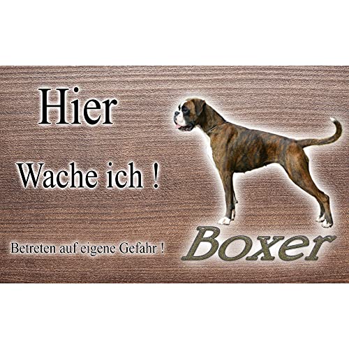 Warnschild Hund oder Warnzeichen Boxer 30 cm Warnschild Hund oder Warnzeichen Boxer 30 cm von Pets-easy.com