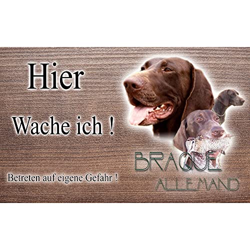 Warnschild Hund oder Warnzeichen Deutsche Bracke 20 cm von Pets-easy.com