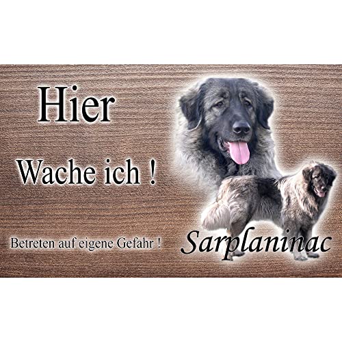 Warnschild Hund oder Warnzeichen Sarplaninac 30 cm von Pets-easy.com