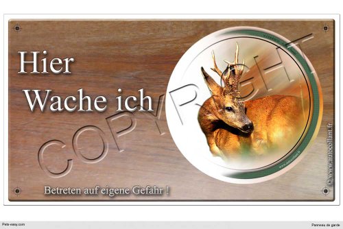 Warnschild Spiel oder Warnzeichen Reh 20 cm Warnschild Spiel oder Warnzeichen Reh 20 cm von Pets-easy.com