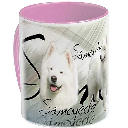 keramik tassen (AR) Rose Hund Samojede von Pets-easy