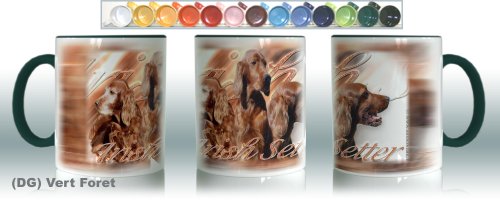 Becher (DG) Vert Foret Hund Irish Red Setter von Pets-easy