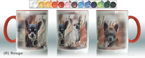 Keramiktassen R Rouge Hund Chihuahua von Pets-easy