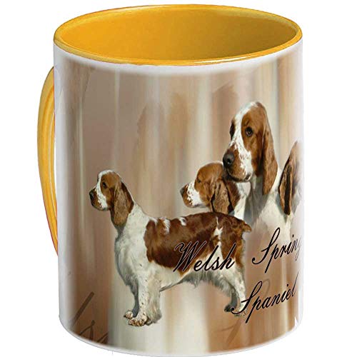 Keramkmug (GY) Jaune-Orangé Hund Welsh Springer Spaniel von Pets-easy