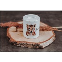 Keramik-Spardose Löwe von PetschWorkDesigns