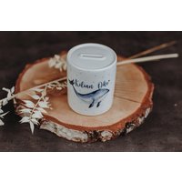 Keramik-Spardose Wal von PetschWorkDesigns