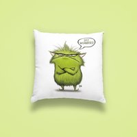 Flauschiges Kissen, Sitz Woanders Monster, Bedrucktes Kissen 40 X cm, Exklusives Design Von Henriette Kröger, Geschenk Petsgallery Flauschiges Kissen, Sitz Woanders Monster, Bedrucktes Kissen 40 X cm, Exklusives Design Von Henriette Kröger, Geschenk Petsgallery von PetsgalleryShop