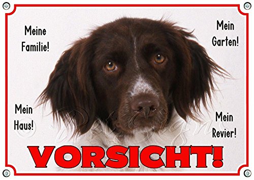 Hundeschild - Münsterländer - Metallschild Premium - rostfrei und beständig, DIN A5 von Petsigns