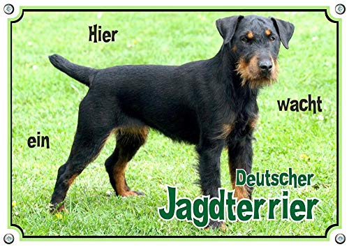 Petsigns Hundeschild - Deutscher Jagdterrier - wetterfest und uv-beständig, DIN A4 von Petsigns
