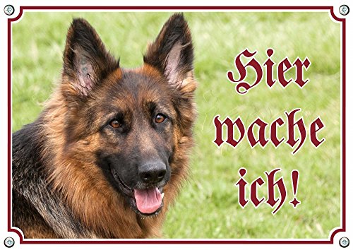Petsigns Hundeschild Deutscher Schäferhund - Warnschild in Stabiler Ausführung - TOP TIPP, DIN A5 von Petsigns