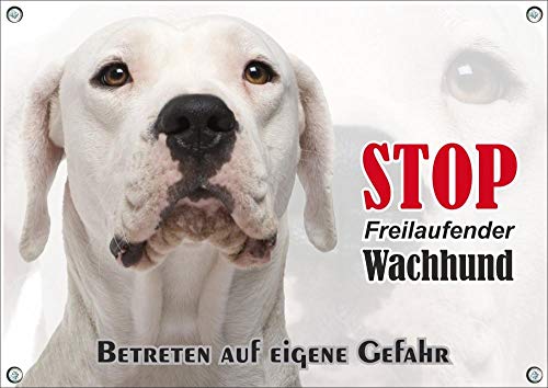 Petsigns Hundeschild - Dogo Argentino - individualsierbares Warnschild - uv-beständig, DIN A4 von Petsigns