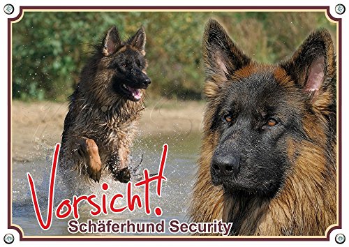 Petsigns Hundeschild Dt. Schäferhund - hochwertiges Hundeschild rostfrei und beständig, DIN A5 Petsigns Hundeschild Dt. Schäferhund - hochwertiges Hundeschild rostfrei und beständig, DIN A5 von Petsigns