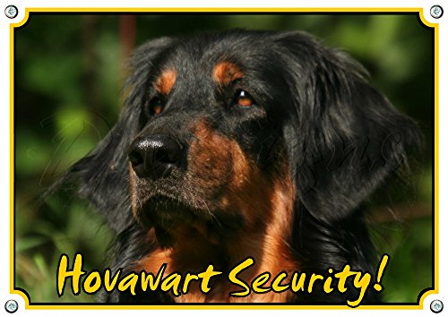 Petsigns Hundewarnschild - Hovawart - Metallschild in Fotoqualität - UV beständig, DIN A5 von Petsigns