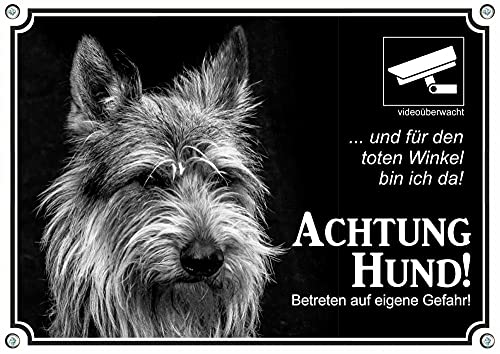 Petsigns hochwertiges Hundeschild - Berger de Picardie - uv-beständiges Metallschild, DIN A5 von Petsigns