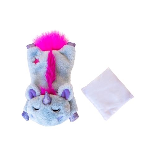 Petstages Cuddle Pal - Katzenspielzeug - plüschiges Einhorn - für die Mikrowelle geeignet von Petstages