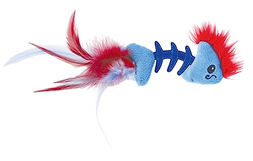 Catstages Feather Fish Bone - Katzenspielzeug mit Katzenminze - Fisch mit Federn von Catstages