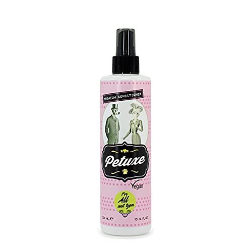 Petuxe Biphasischer Conditioner für Haustiere, vegane Hunde, Conditioner für Katzen, alle Rasen, alle Haartypen, Feuchtigkeitsversorgung und Glanz, erleichtert das Entwirren und Trocknen, 300 ml von Petuxe