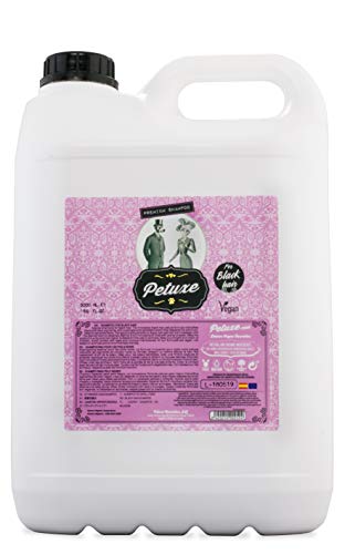 Petuxe Vegan Shampoo für Hunde und Haustiere, Schwarzes Haar, 5000 ml von Petuxe