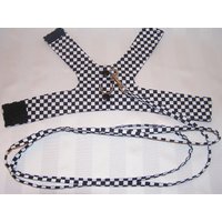 Hundegeschirr, Schwarz Check Medium Und Large von Petwraps