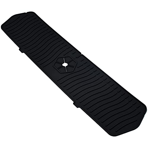 Petyoung 24 Inch Kitchen Sink Splash Guard, Silicone Faucet Water Catcher Mat Sink Draining Pad Protect Faucet Handle Drip Catcher Tray Kitchen Countertop Petyoung 24 Inch Kitchen Sink Splash Guard, Silicone Faucet Water Catcher Mat Sink Draining Pad Protect Faucet Handle Drip Catcher Tray Kitchen Countertop von Petyoung