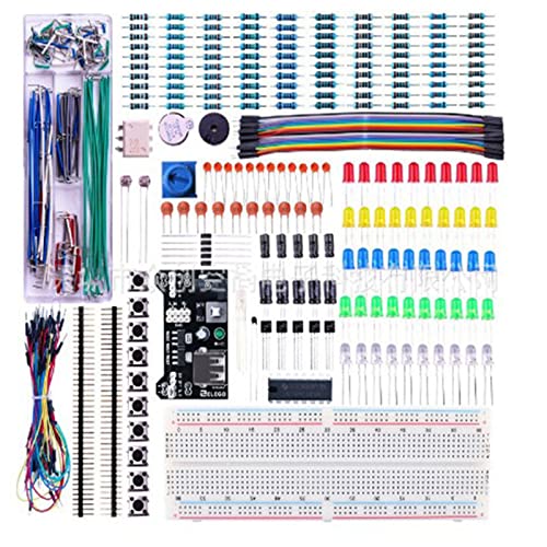 Petyoung Electronic Components DIY Starter Kit with Breadboard Resistors LEDs von Petyoung