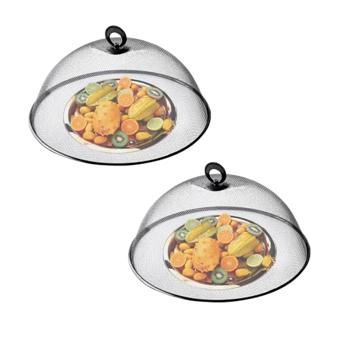 Peufcmi 2 Stück Metall Lebensmittel Schutzhaube - 35cm Wiederverwendbares Insektenschutznetz, Fliegenschutz Abdeckhaube Metall, Abdeckhauben Für Lebensmittel Fliegenschutz Für Gartenfeste, Picknick Peufcmi 2 Stück Metall Lebensmittel Schutzhaube - 35cm Wiederverwendbares Insektenschutznetz, Fliegenschutz Abdeckhaube Metall, Abdeckhauben Für Lebensmittel Fliegenschutz Für Gartenfeste, Picknick von Peufcmi