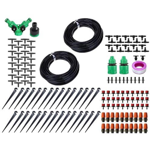 Peufcmi Bewässerungssystem - Sprinklerschlauch-Bewässerungssystem - 30m Automatisch 360 Grad Drehbar Gartenaccessoires Für Balkon Terrasse Garten Landschaftsbau Gemüsebeet Gewächshaus Blumen Peufcmi Bewässerungssystem - Sprinklerschlauch-Bewässerungssystem - 30m Automatisch 360 Grad Drehbar Gartenaccessoires Für Balkon Terrasse Garten Landschaftsbau Gemüsebeet Gewächshaus Blumen von Peufcmi