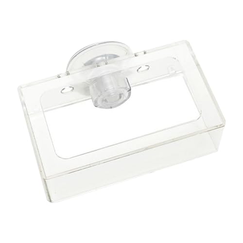 Peufcmi Fischfuttermittel, Garnelenfuttergericht | Quadratfutterschale mit Saugnapfbecher,Wiederverwendbare Aquariumversorgung, rotierende langsame Vorschubplatte für Guppy, Betta Peufcmi Fischfuttermittel, Garnelenfuttergericht | Quadratfutterschale mit Saugnapfbecher,Wiederverwendbare Aquariumversorgung, rotierende langsame Vorschubplatte für Guppy, Betta von Peufcmi