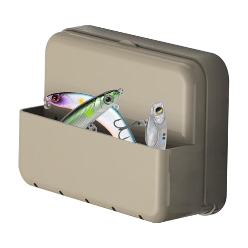 Peufcmi Fishing Tackle Box | Köderbox - Angelkoffer Mit Seitentasche Für Süßwasser Salzwasser Reise Angelboot Ufer Outdoor Angler von Peufcmi
