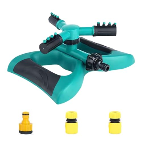Peufcmi Für Garten | Einstellbarer 360-Grad-Rotationssprinkler Für Großflächenberechnung,360 Grad Rotierendes Bewässerungssystem Für Blumenbeete Gemüsebeete Baumschulen Parks von Peufcmi