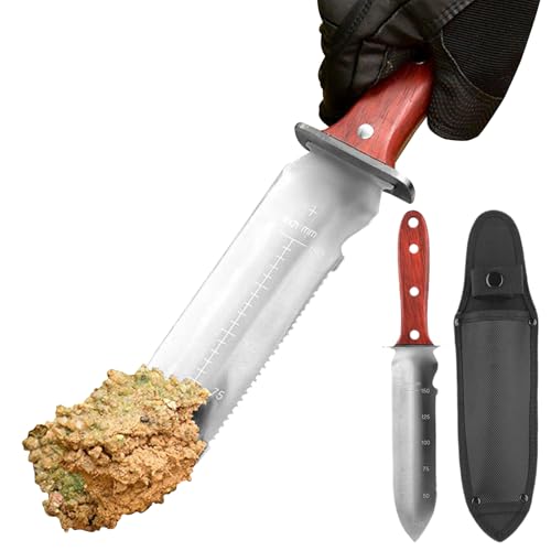 Peufcmi Garten Hand Pflanzkelle | Rostfreier Edelstahl Robuste Pflanzschaufel - Multifunktionale Gartenschaufel Mit Komfortgriff Für Beetlockerung Umtopfen Hecken Peufcmi Garten Hand Pflanzkelle | Rostfreier Edelstahl Robuste Pflanzschaufel - Multifunktionale Gartenschaufel Mit Komfortgriff Für Beetlockerung Umtopfen Hecken von Peufcmi