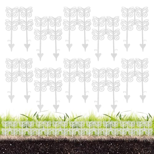 Peufcmi Gartenzäune - Schmetterling Für Hinterhof Und Draußen | 10 Stück Kantenschutz Tierbarriere Deko Für Garten Rasen Blumenbeet Weg von Peufcmi