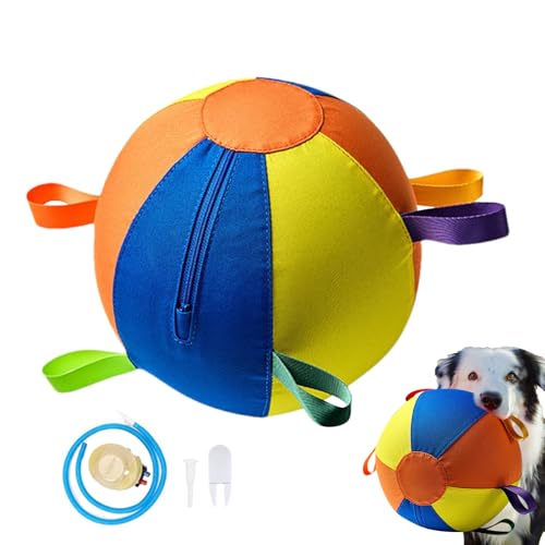 Peufcmi Hund Spielzeug Ball, Tragbarer Welpenball Spielzeug, Sicherer Kauspiel Ball Robuster Traggriff Design Für Draußen Pool Geburtstag Weihnachten Haustier Geschenk von Peufcmi