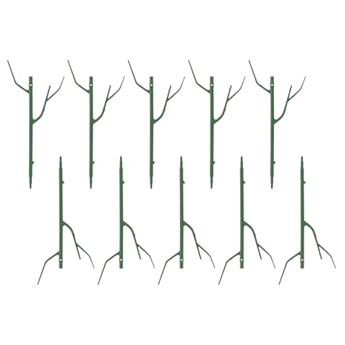 Peufcmi Kletterpflanzen Stütze - Rankhilfe - 10 Stück Abnehmbare Stapelbare Rankgitter Nachbildung,Zierde für Haus Garten Terrasse Rankblume von Peufcmi