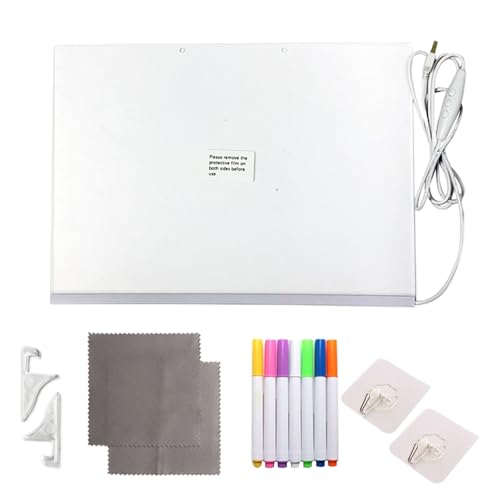 Peufcmi Leuchtende Zeichentafel Für Kinder - Beschreibbare Leuchtfläche,Malbrett Mit 7-Farben Stiften Für Büro Unterricht Familie Kinder Peufcmi Leuchtende Zeichentafel Für Kinder - Beschreibbare Leuchtfläche,Malbrett Mit 7-Farben Stiften Für Büro Unterricht Familie Kinder von Peufcmi
