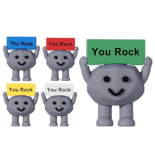 Peufcmi Motivationssteine Mit Aufdruck, 5 Stück Steine für Inspiration und Dekoration, Kreative tragbare Geschenkidee für Kollegen Mitarbeiter Lehrer Team Freund und Angestellte im Büro oder Zuhause Peufcmi Motivationssteine Mit Aufdruck, 5 Stück Steine für Inspiration und Dekoration, Kreative tragbare Geschenkidee für Kollegen Mitarbeiter Lehrer Team Freund und Angestellte im Büro oder Zuhause von Peufcmi
