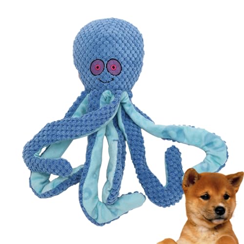 Peufcmi Plüsch Hundespielzeug Mit Quietscher | Oktopus Form Gefülltes Robustes Welpen Spielzeug | Welpen Kauartikel Zur Zahnerleichterung Kuschelzeit - Für Innen Und Aussen Wohnung Park Wohnzimmer Peufcmi Plüsch Hundespielzeug Mit Quietscher | Oktopus Form Gefülltes Robustes Welpen Spielzeug | Welpen Kauartikel Zur Zahnerleichterung Kuschelzeit - Für Innen Und Aussen Wohnung Park Wohnzimmer von Peufcmi