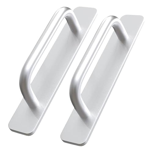 Peufcmi Selbstklebender Türgriff - Schubladengriff aus Aluminiumlegierung mit freiem Schlag | Selbstklebender Türgriff für Küchen-Badezimmerschränke Möbelbeschläge Peufcmi Selbstklebender Türgriff - Schubladengriff aus Aluminiumlegierung mit freiem Schlag | Selbstklebender Türgriff für Küchen-Badezimmerschränke Möbelbeschläge von Peufcmi