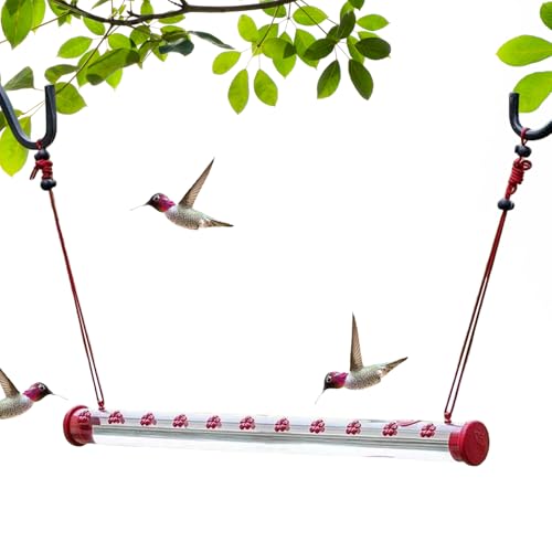 Peufcmi Vogelfutterautomat - Röhrenförmige Vogelfutterstation für draußen | Wetterbeständiger Kolibri Trink- Und Futterspender Für Garten Baum Balkon Draußen Peufcmi Vogelfutterautomat - Röhrenförmige Vogelfutterstation für draußen | Wetterbeständiger Kolibri Trink- Und Futterspender Für Garten Baum Balkon Draußen von Peufcmi