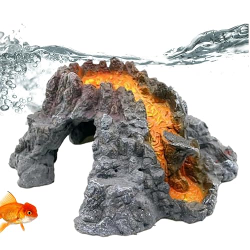 Peufcmi Vulkan Aquarium Dekoration, Aquarium Vulkan Dekoration, Aquarium Vulkan Ornament Kit, Aquarium Vulkan Ornament für Aquarium Aquarium Dekors, Aquarium Vulkan Dekorationen Ornament Peufcmi Vulkan Aquarium Dekoration, Aquarium Vulkan Dekoration, Aquarium Vulkan Ornament Kit, Aquarium Vulkan Ornament für Aquarium Aquarium Dekors, Aquarium Vulkan Dekorationen Ornament von Peufcmi