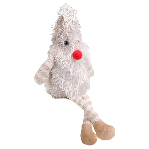 Peufcmi Weihnachtsbaumförmige Niedlicher Plusschfigur - Lange Beine Weihnachtsbaumförmige Plüschpuppe Dekoration - Festliche Beleuchtete Deko Für Party Büro Schreibtisch Kamin Tisch Mittelpunkt von Peufcmi