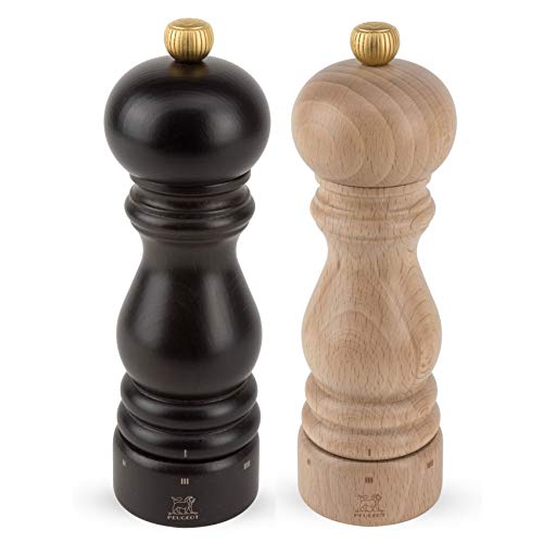 Peugeot Paris U'Select Pfeffer- und Salzmühle-Set, 17,8 cm, Schokolade und Natur von Peugeot Saveurs SNC