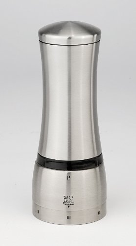 PEUGEOT 25526 Mahe Salzmühle Edelstahl, 6,1 x 6,1 x 16 cm, Silber PEUGEOT 25526 Mahe Salzmühle Edelstahl, 6,1 x 6,1 x 16 cm, Silber von PEUGEOT