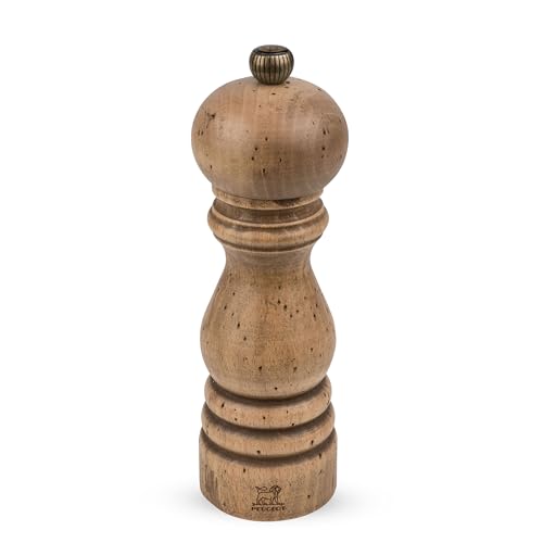 PEUGEOT 30957 Paris Antiquaire Pfeffermühle Holz, 5,6 x 5,6 x 18 cm, antik von PEUGEOT
