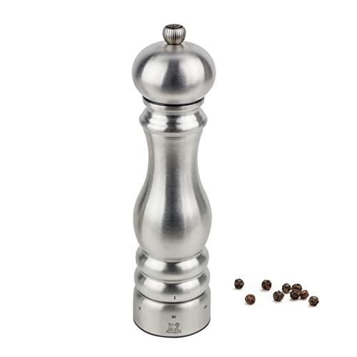 PEUGEOT 32494 Paris Chef Pfeffermühle Edelstahl, 6 x 6 x 22 cm, Silber von PEUGEOT