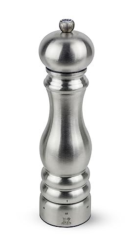 PEUGEOT Paris Chef Manuelle Pfeffermühle, Mahlgradeinstellung u'Select, Höhe: 22 cm, Gebürsteter Edelstahl, Silber, 32500 PEUGEOT Paris Chef Manuelle Pfeffermühle, Mahlgradeinstellung u'Select, Höhe: 22 cm, Gebürsteter Edelstahl, Silber, 32500 von PEUGEOT