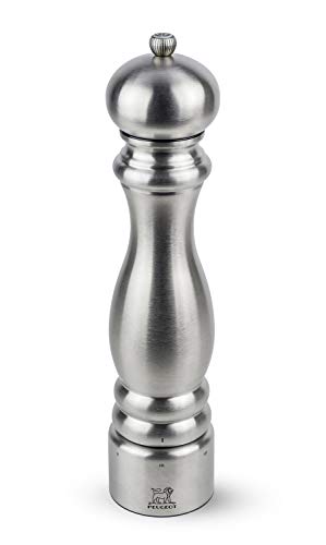 PEUGEOT Paris Chef Manuelle Pfeffermühle, Mahlgradeinstellung u'Select, Höhe: 30 cm, Gebürsteter Edelstahl, Silber, 32524 von PEUGEOT