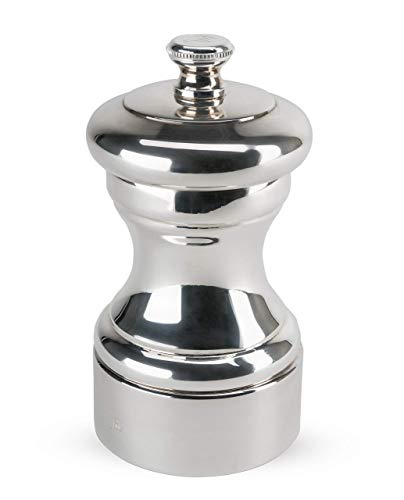 PEUGEOT - Pfeffermühle Mignonette 10 cm - Stahlmahlwerk - Klassische Mahlgradeinstellung - Versilberter Edelstahl von PEUGEOT