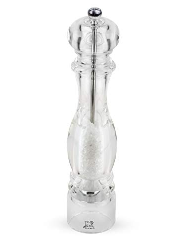 PEUGEOT Nancy Manuelle Salzmühle, Klassische Mahlgradeinstellung, Höhe: 30 cm, Acryl, Transparent, 900830/SME von PEUGEOT