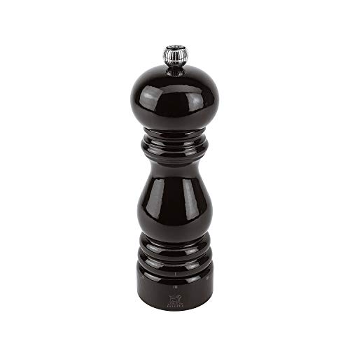Peugeot Paris u 'Select Pfeffermühle, Holz, Schwarz lackiert, 5.7 x 5.7 x 18 cm von PADERNO